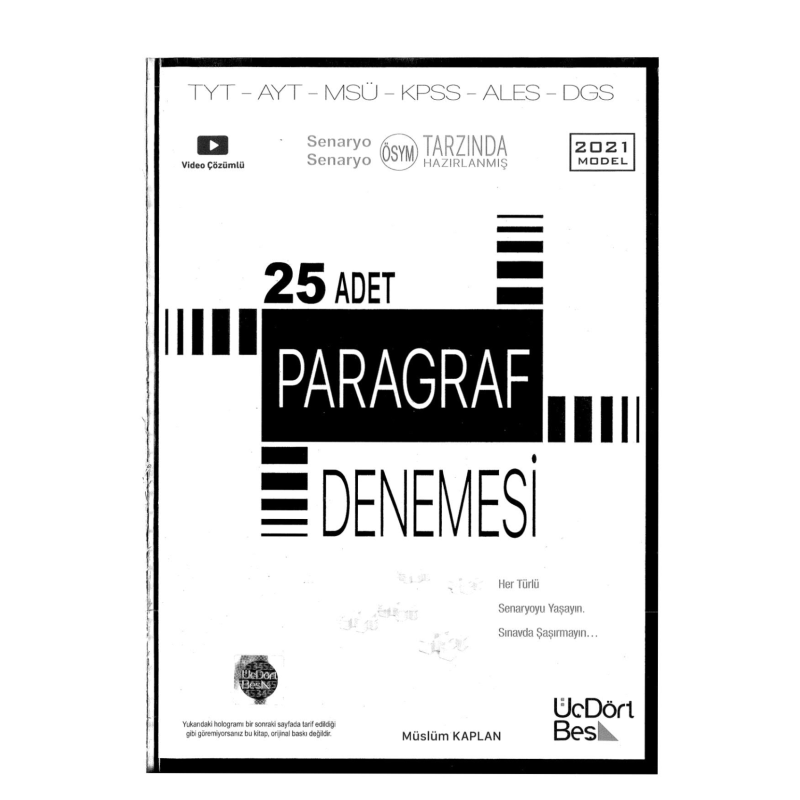 TYT AYT Paragraf 25 Deneme