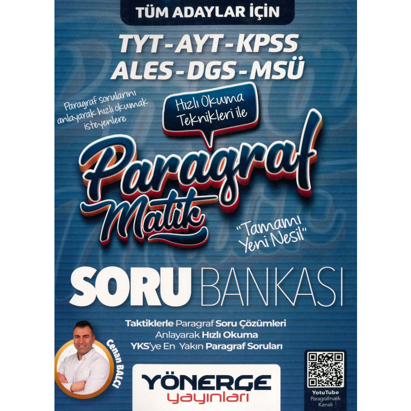 PARAGRAFMATİK HIZLI OKUMA TEKNİKLERİYLE SORU BANKASI YENİ NESİL