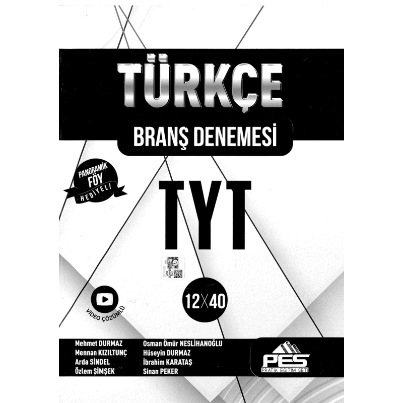 PES Yayınları TYT Türkçe 12 x 40 Branş Denemesi