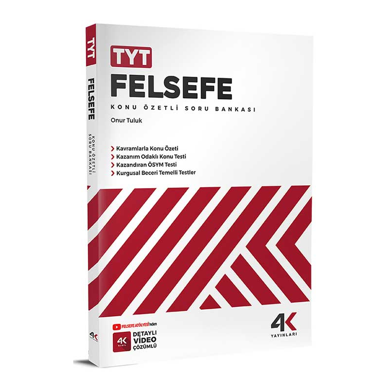 TYT Felsefe Konu Özetli Soru Bankası 4K Yayınları