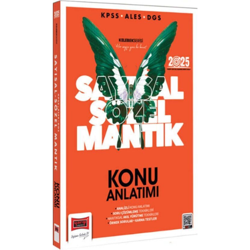 2025 KPSS ALES DGS Kelebek Serisi Sayısal Sözel Mantık Konu Anlatımı Yargı Yayınları