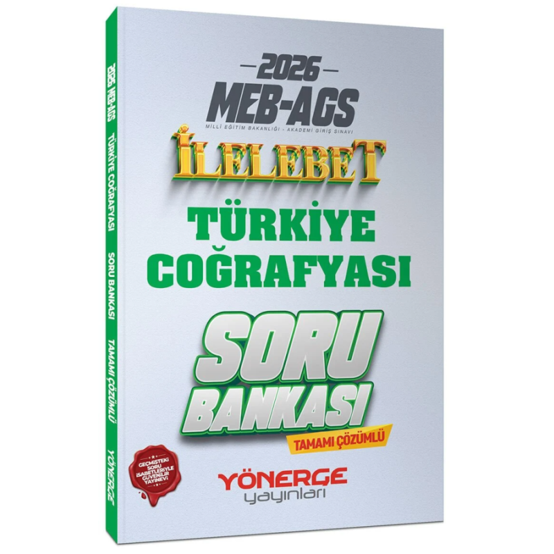 2026 MEB-AGS Türkiye Coğrafyası İlelebet Soru Bankası Çözümlü Yönerge Yayınları