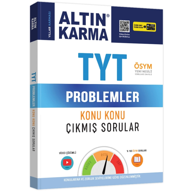 Altın Karma TYT Problemler Konu Konu Çıkmış Sorular (Kolay-Orta-Zor)