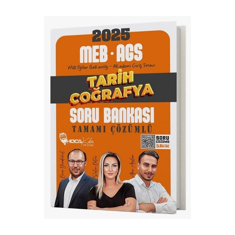 2025 MEB-AGS Tarih-Coğrafya Soru Bankası Çözümlü Hoca Kafası Yayınları