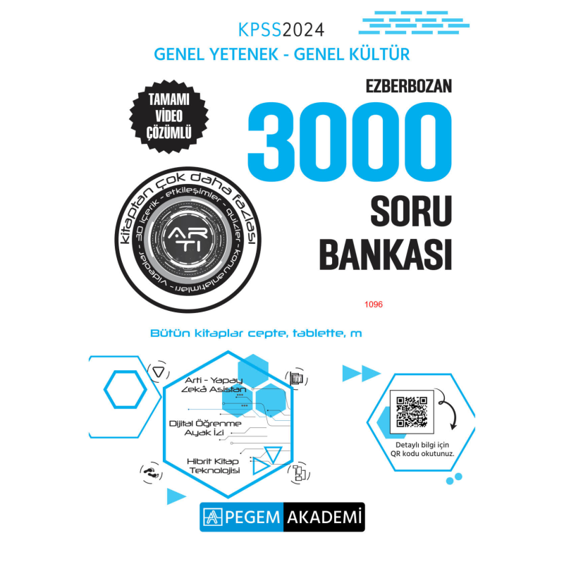 EZBERBOZAN 3000 SORU BANKASI TAMAMI VİDEO ÇÖZÜMLÜ TÜM DERSLER
