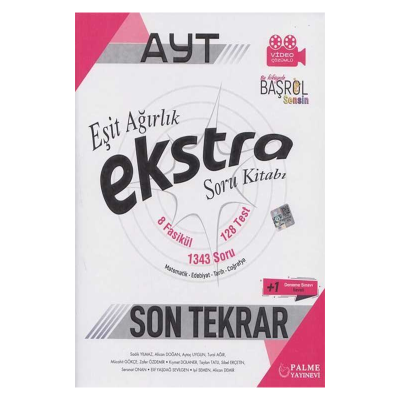 AYT Eşit Ağırlık Ekstra Son Tekrar Soru Kitabı