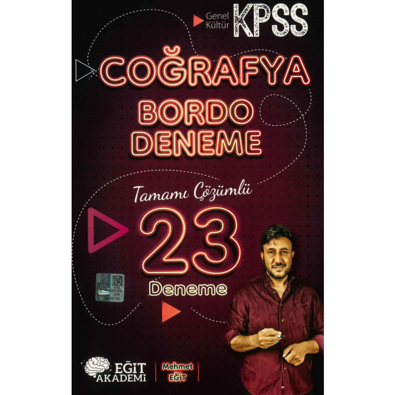 COĞRAFYA BORDO 23 DENEME TAMAMI ÇÖZÜMLÜ MEHMET EĞİT