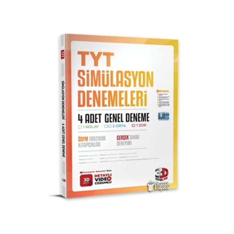 TYT SİMÜLASYON 4 ADET GENEL DENEME