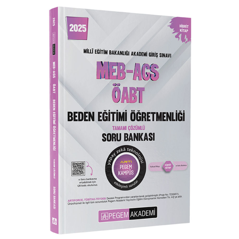 2025 MEB-AGS-ÖABT Beden Eğitimi Tamamı Çözümlü Soru Bankası Pegem Akademi Yayıncılık