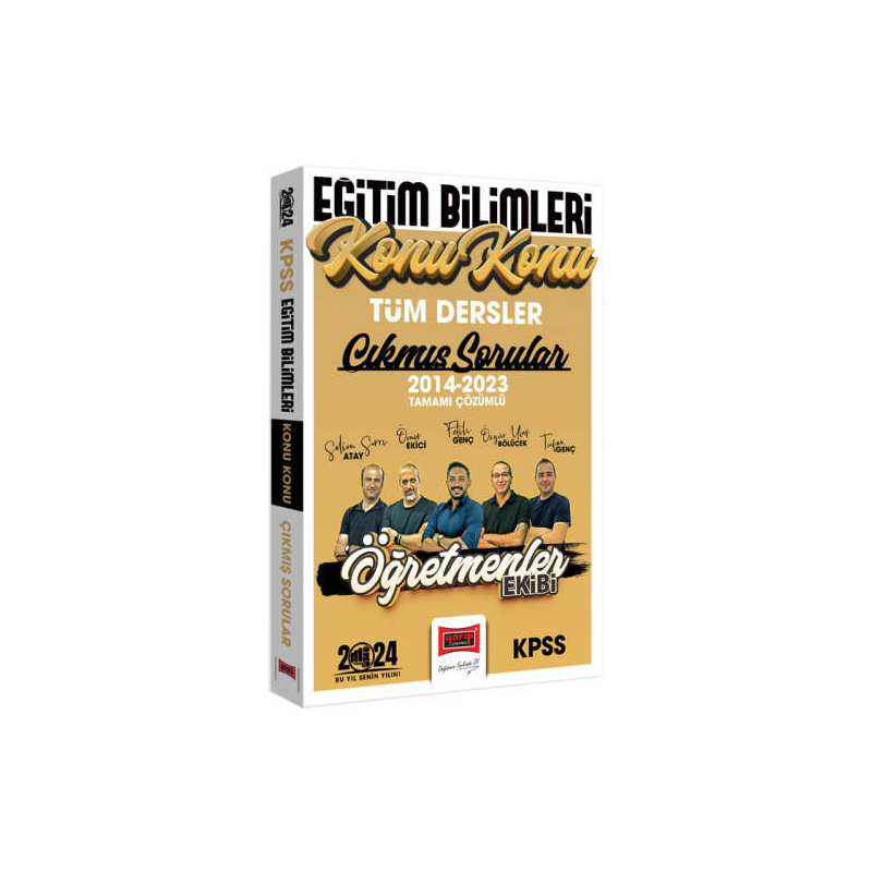 2024 KPSS Eğitim Bilimleri Öğretmenler Ekibi Tüm Dersler Tamamı Çözümlü Son 10 Yıl Konu Konu Çıkmış Sorular (2014-2023)