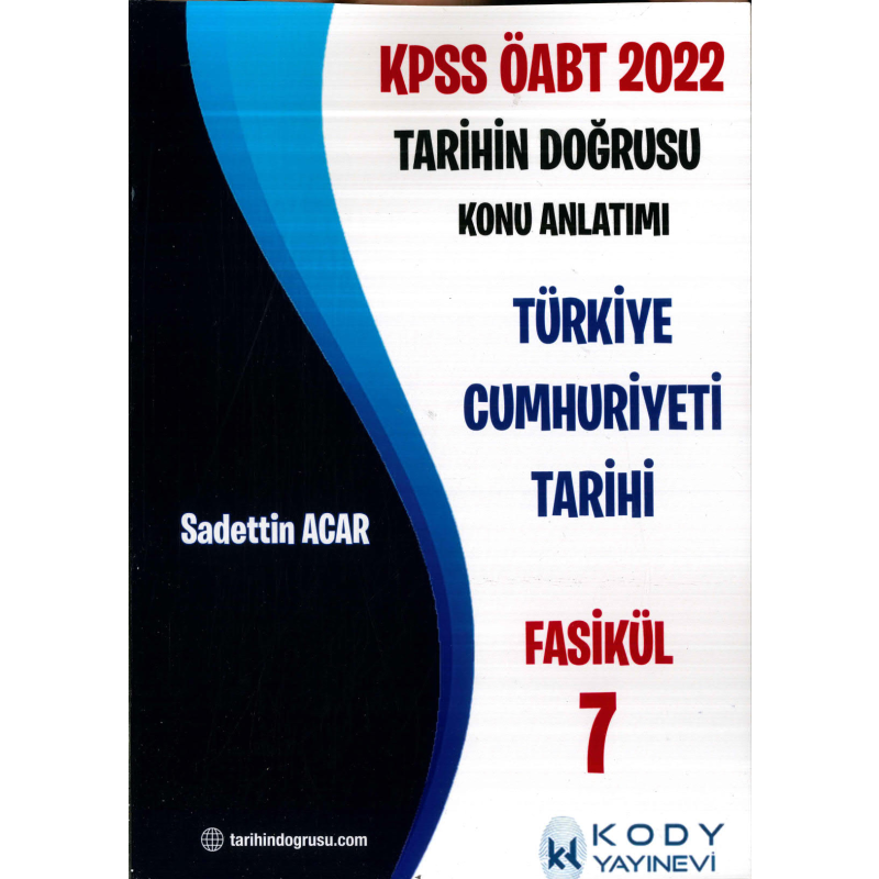 TARİHİN DOĞRUSU KONU ANLATIMI TÜRKİYE CUMHURİYETİ TARİHİ FASİKÜL 7