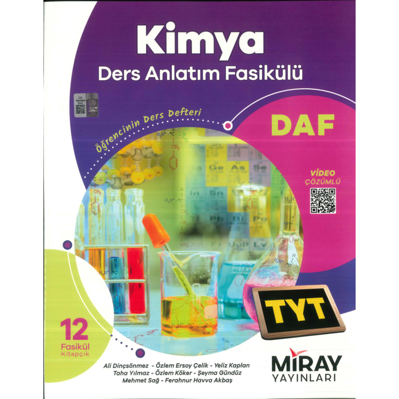 TYT Kimya Ders Anlatım Fasikülleri Miray Yayınları