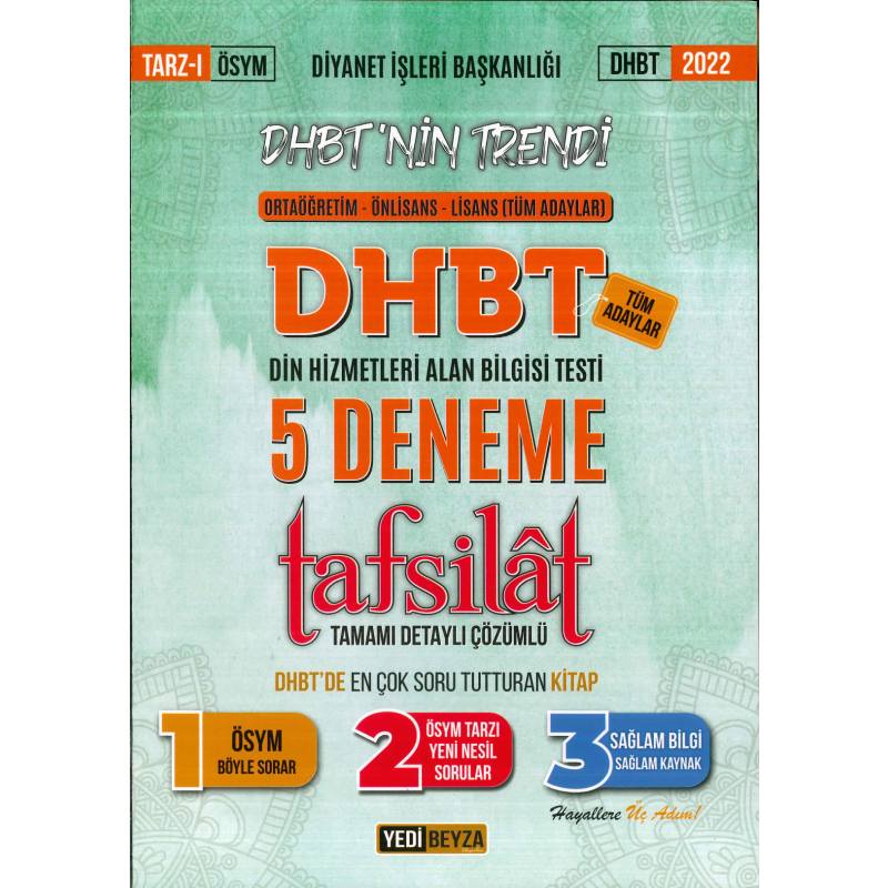 TAFSİLAT TAMAMI ÇÖZÜMLÜ 5 DENEME