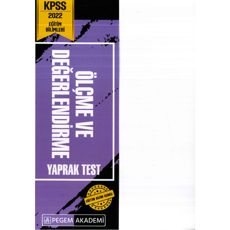 ÖLÇME VE DEĞERLENDİRME YAPRAK TEST