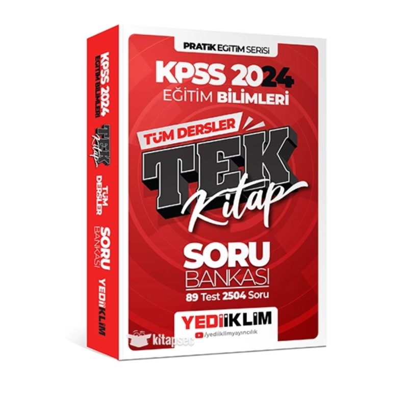 2024 KPSS Eğitim Bilimleri Tüm Dersler Tek Kitap Soru Bankası