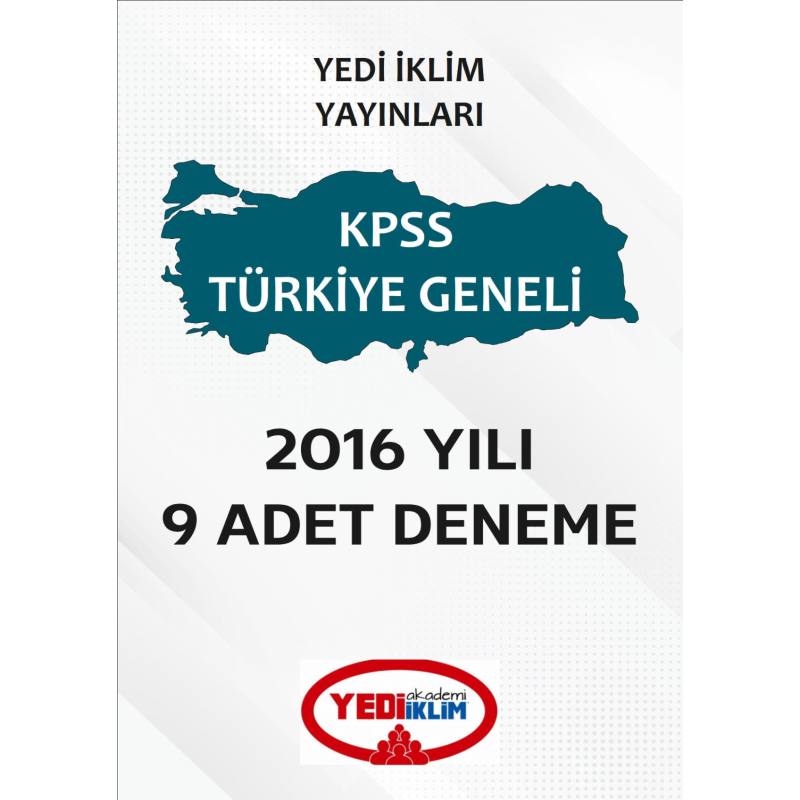 YEDİİKLİM 9 ADET DENEME