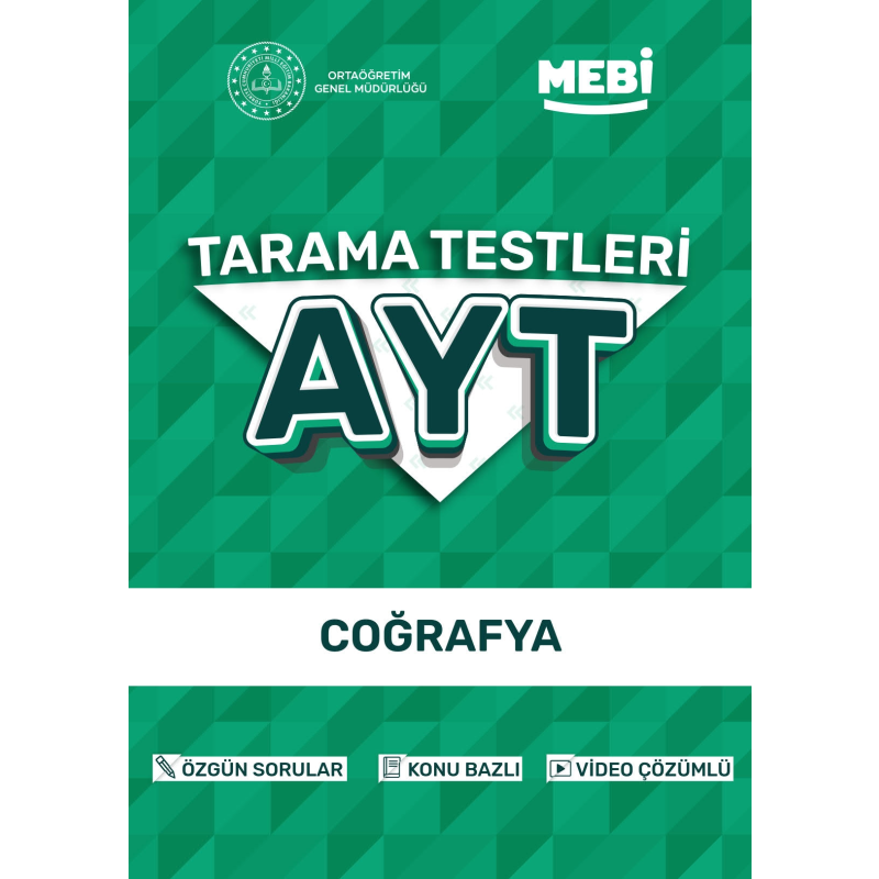 AYT Tarama Testleri Coğrafya MEBİ OGM
