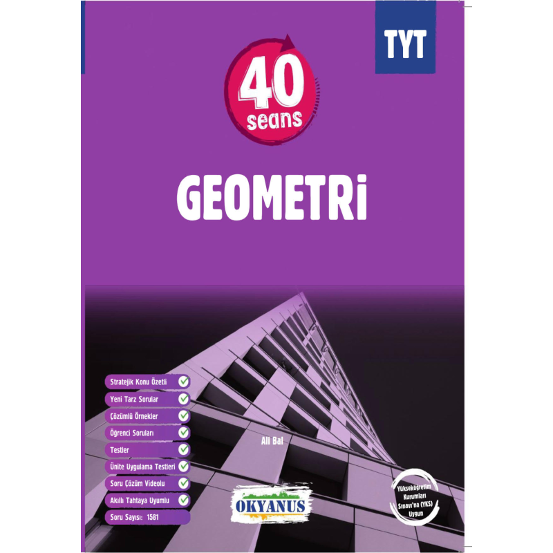TYT Geometri 40 Seans Konu Anlatım Okyanus Yayınları