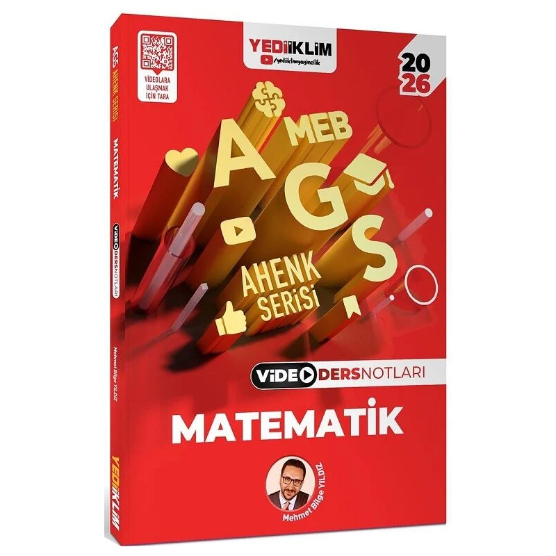 2026 MEB-AGS Matematik Sayısal Yetenek Video Ders Notları Ahenk Serisi Mehmet Bilge Yıldız Yediiklim Yayınları