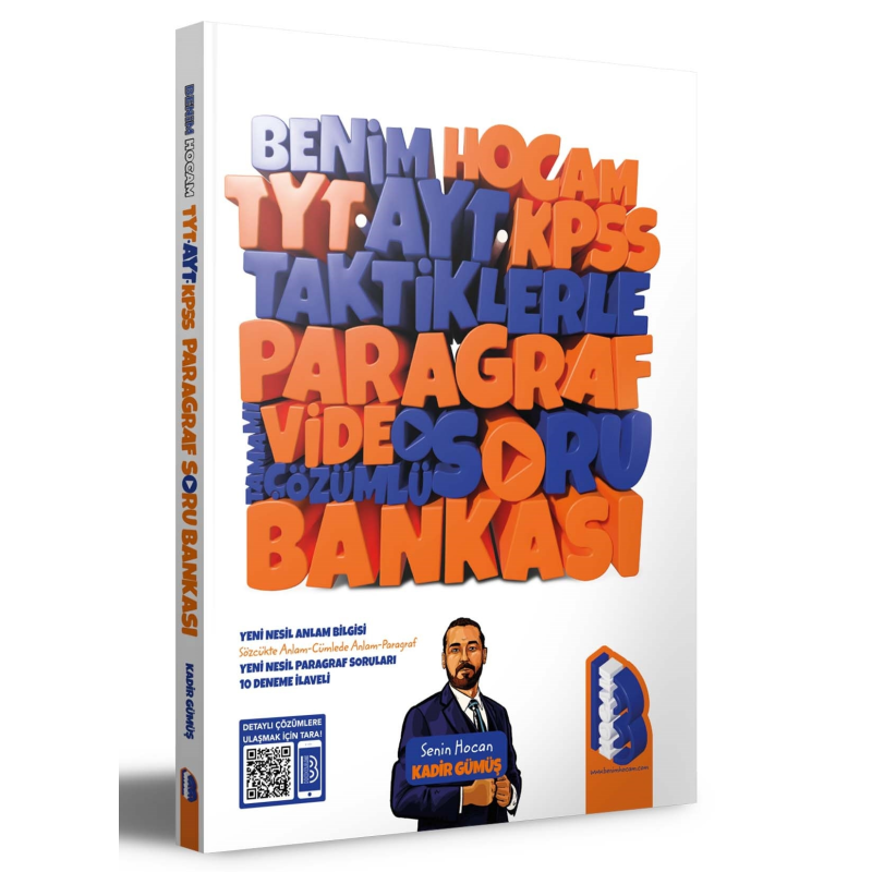 TYT-AYT KPSS TAKTİKLERLE PARAGRAF VİDEO ÇÖZÜMLÜ SORU BANKASI