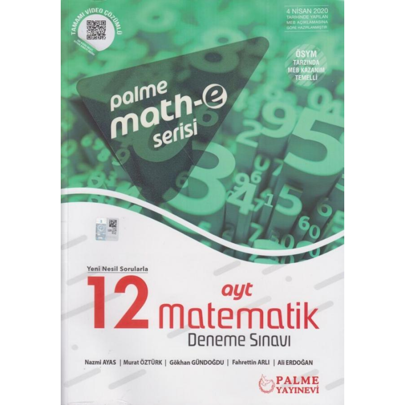 AYT Matematik 12 Deneme Sınavı Mathe Serisi Palme Yayınları