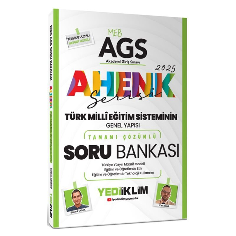 2025 MEB AGS Ahenk Serisi Türk Milli Eğitim Sisteminin Genel Yapısı Tamamı Çözümlü Soru Bankası Yediiklim Yayınları