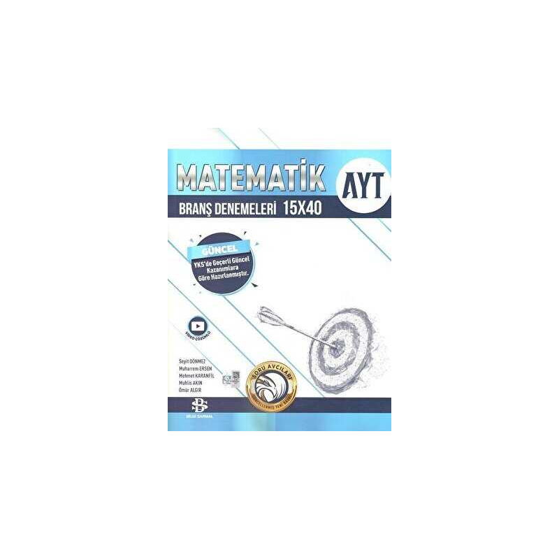 AYT Matematik 15 x 40 Branş Denemeleri Bilgi Sarmal Yayınları