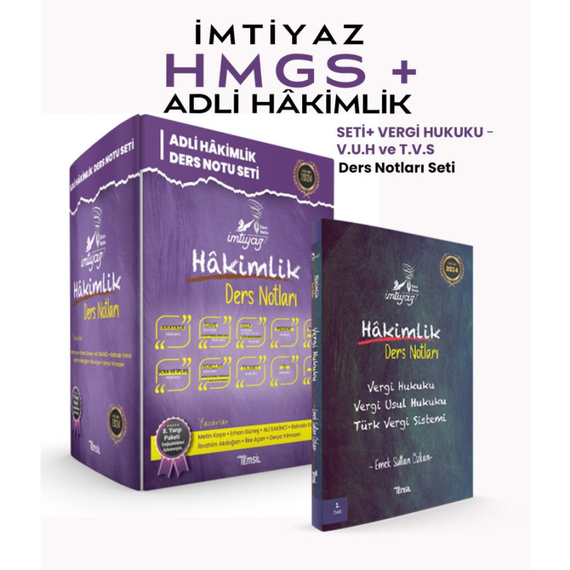 İMTİYAZ HMGS + Adli Hâkimlik Ders Notları Özel Set