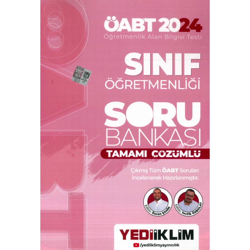 SINIF ÖĞRETMENLİĞİ SORU BANKASI TAMAMI ÇÖZÜMLÜ