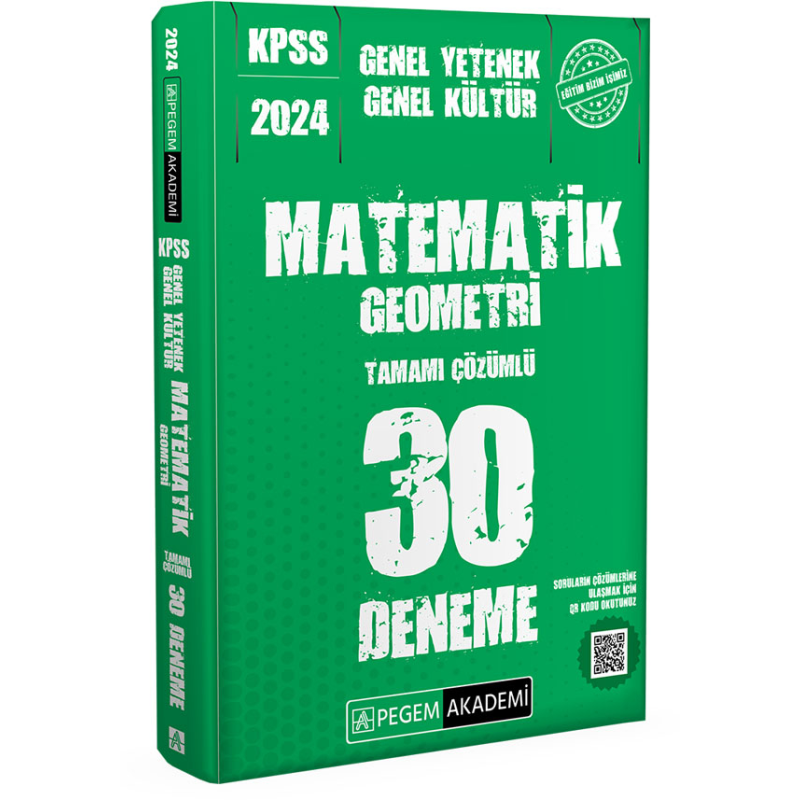 2024 KPSS Genel Kültür Genel Yetenek Matematik-Geometri 30 Deneme