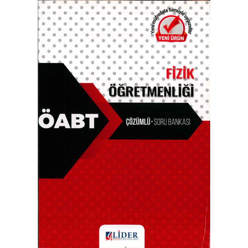 FİZİK ÖĞRETMENLİĞİ ÇÖZÜMLÜ SORU BANKASI