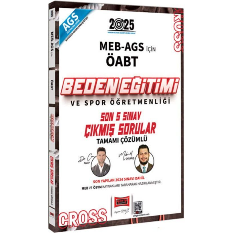 2025 ÖABT MEB-AGS Beden Eğitimi Öğretmenliği CROSS Çıkmış Sorular Son 5 Sınav Çözümlü Yargı Yayınları