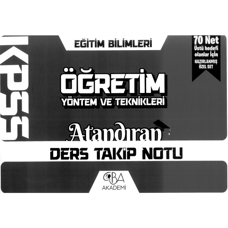 ÖĞRETİM YÖNTEM VE TEKNİKLERİ ATANDIRAN DERS TAKİP NOTU