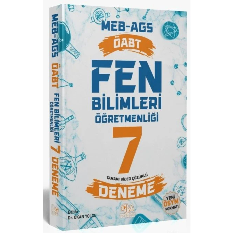 2025 ÖABT MEB-AGS Fen Bilimleri Öğretmenliği 7 Deneme Çözümlü CBA Yayınları