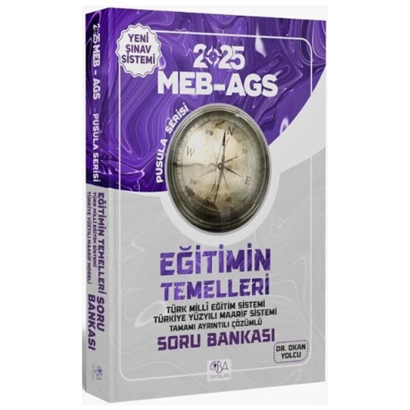 2025 MEB AGS Eğitimin Temelleri Soru Bankası CBA Yayınları