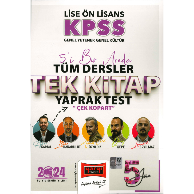 5'İ 1 ARADA TÜM DERSLER TEK KİTAP YAPRAK TEST (5YÜZ)