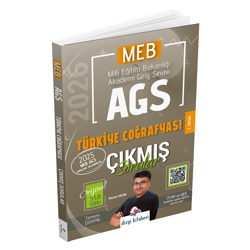 2026 MEB-AGS Türkiye Coğrafyası Çıkmış Sorular Çözümlü Kazım Sayın Dizgi Kitap