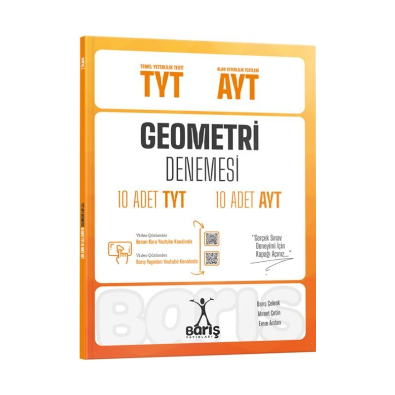 TYT AYT Geometri Denemesi 10 Adet TYT 10 Adet AYT Barış Yayınları