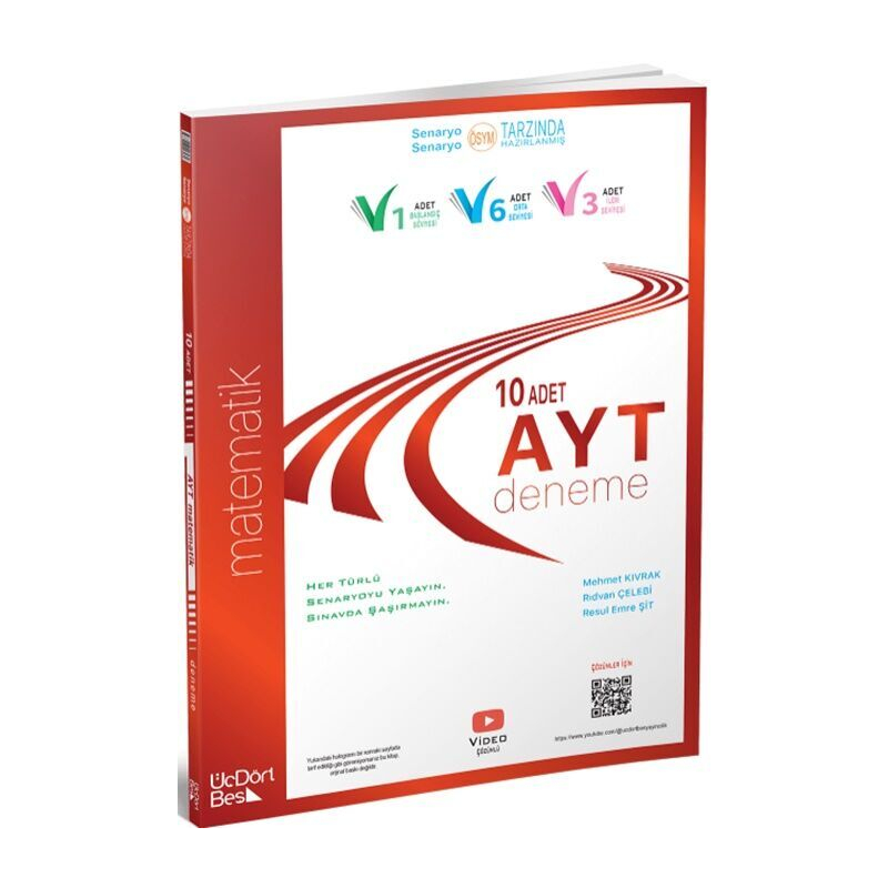 Model AYT 10 lu Matematik Deneme Üç Dört Beş Yayınları