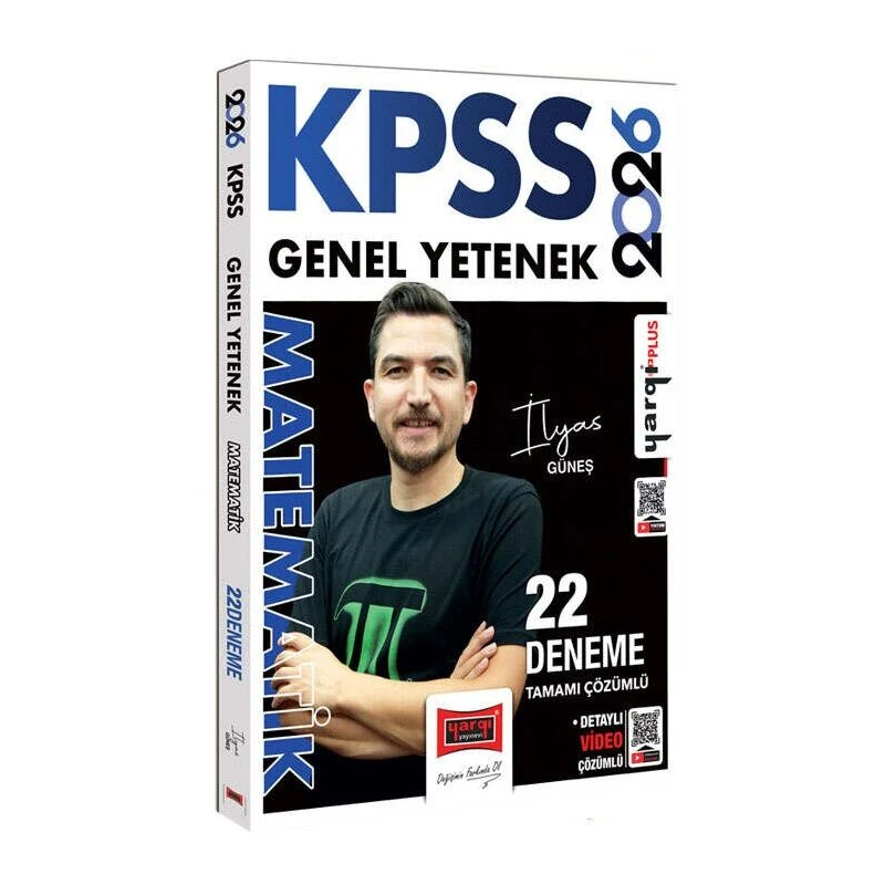 2026 KPSS Genel Yetenek Tamamı Çözümlü Matematik 22 Deneme (İlyas Güneş) Yargı Yayınları