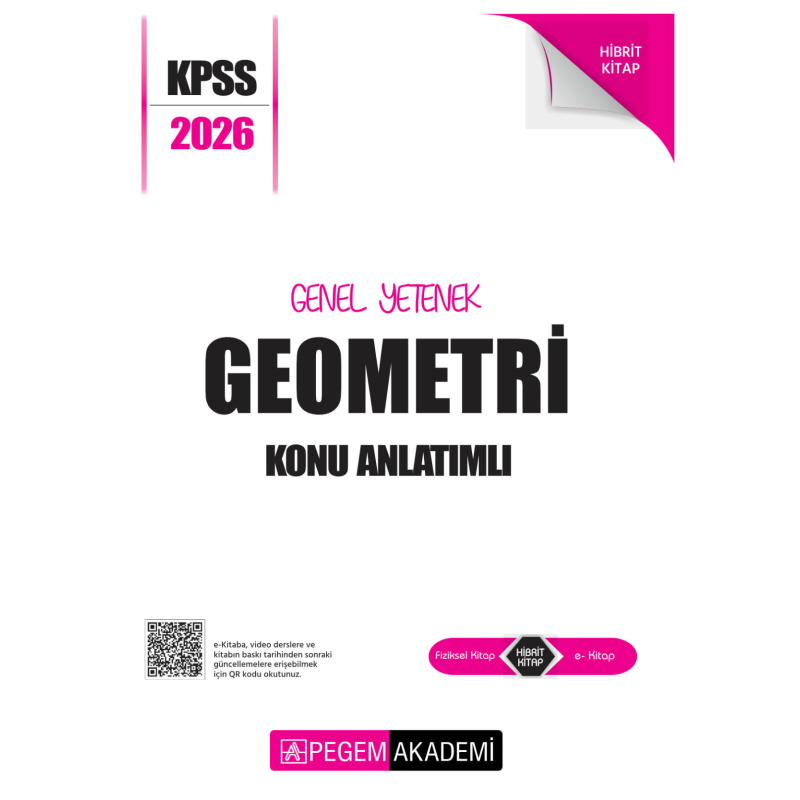 GEOMETRİ 2026 KPSS Genel Yetenek Genel Kültür Lisans Konu Anlatımlı Modüler Set Pegem Yayınları