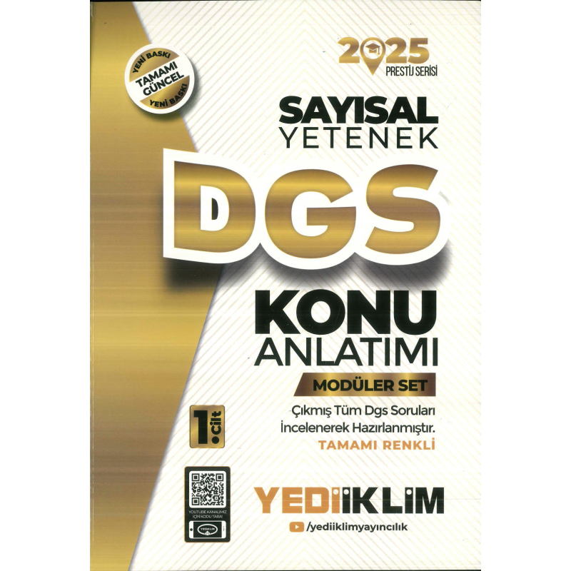 YEDİİKLİM DGS SAYISAL KONU ANLATIM 2025