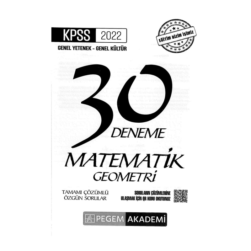 30LU MATEMATİK ÇÖZÜMLÜ DENEME