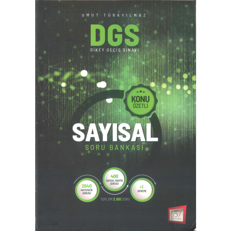 UMUT TÜRKYILMAZ DGS SAYISAL KONU ÖZETLİ SORU BANKASI
