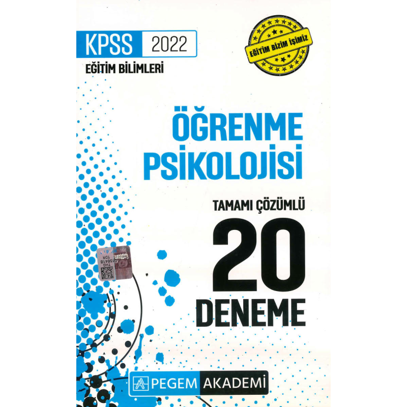 ÖĞRENME PSİKOLOJİSİ 20 DENEME ÇÖZÜMLÜ