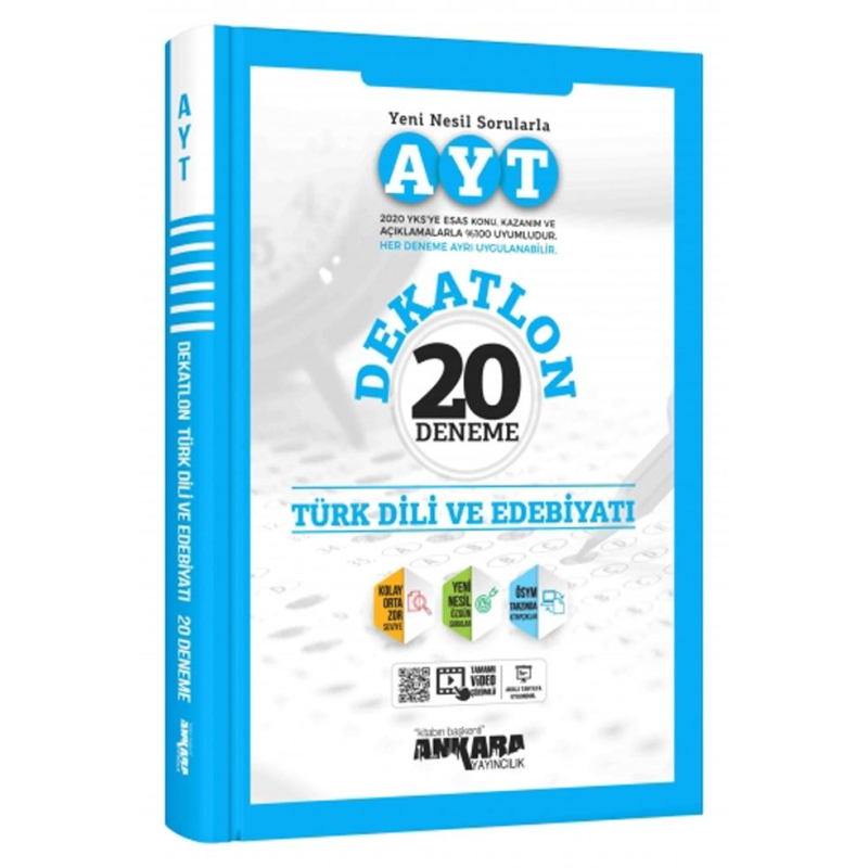AYT Dekatlon Türk Dili ve Edebiyatı 20 Deneme Ankara Yayıncılık