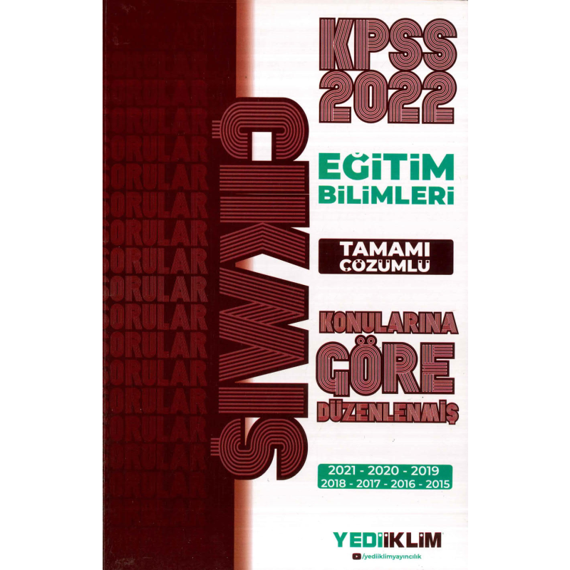 EĞİTİM TÜM DERSLER KONULARINA GÖRE ÇÖZÜMLÜ ÇIKMIŞ SORULAR 2021 DAHİL