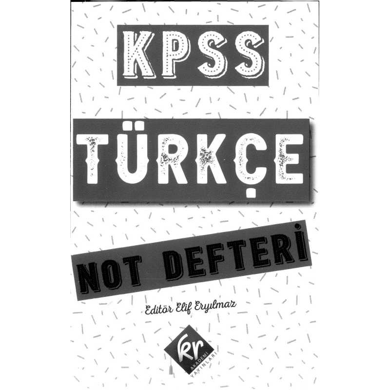 KPSS TÜRKÇE NOT DEFTERİ TAMAMI EL YAZIMI