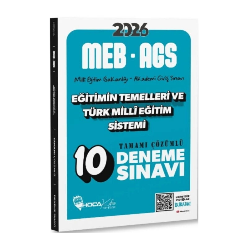 2026 MEB AGS Eğitimin Temelleri ve Türk Milli Eğitim Sistemi 10 Deneme Hoca Kafası