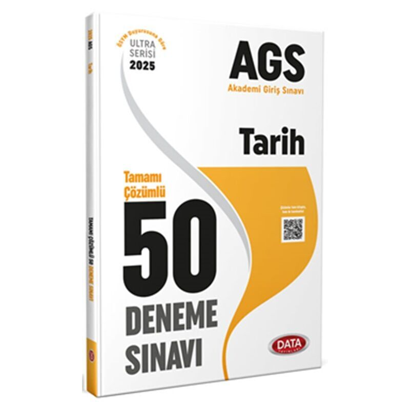2025 AGS Tarih Tamamı Çözümlü 50 Deneme Sınavı Data Yayınları